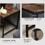 【HomeMax】復古木紋工作桌80&times;60cm/附插座/抽屜/辦公桌/電腦桌/書桌/公文櫃/活動櫃/工業風 ★MIT●, , large