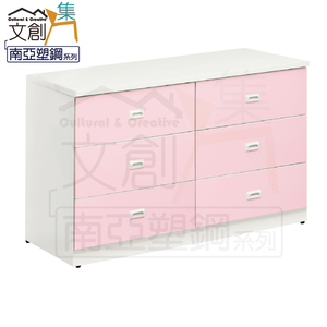 【文創集】羅菲亞 環保4.1尺南亞塑鋼六斗櫃/收納櫃(客約商品)