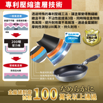 【日本竹原】日本製霞星空銀IH不沾平底鍋20cm(含蓋)可用金屬鏟/不挑爐具, , large