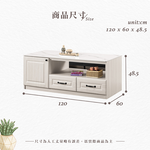 【Hampton 漢汀堡】佐森4尺岩板二門四抽大茶几, , large