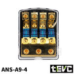 《tevc》ANS A9 一進四出 音響 改裝 車用 專用 四路 保險絲座 熔絲型 ANL型(小號) 保險絲, , large