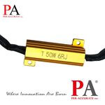 【PA LED】1156 單芯 平角 斜角 對接式 LED 解碼器 解碼電阻 黃金電阻 防快閃 消除 故障燈 故障碼, , large