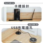 折疊收納書桌 摺疊桌 書桌 電腦桌 辦公桌 工作桌 化妝桌 DE315, 原木色+白色, large