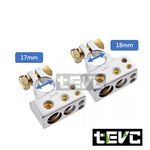 《tevc》BK001 電瓶頭 4路輸出 音響改裝 電池端子 電池頭 電瓶端子 電池樁 電瓶夾頭 汽車音響, , large