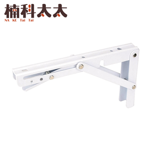 摺疊支架/折疊收納架/L型層板支撐架(8吋白色/單支) 618-LF8W