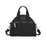 Lesportsac Sheer Round Small Satchel 微透網布小型手提包 半月包 側背包 送禮 禮物 女包(黑色)L261-1818N-LD55, , large