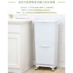 【this-this】日本RISU｜H&H直立雙層分類附輪式垃圾桶(雙蓋) 45L, , large