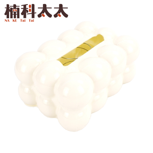 輕奢晶球面紙盒/白色晶球 618-FTB01W
