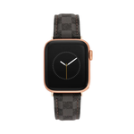 STEVE MADDEN Apple Watch 錶帶 42/44/45mm 適用 C字皮錶帶- 黑色格紋 (不含手錶）, , large