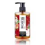 潤覺茶 花漾風華系列桃花柔潤茶籽洗髮露, , large