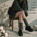 【D&G】4入組-時尚泡泡堆堆寬襪套(LA901 女襪 韓系穿搭 日系穿搭), , large