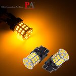 【PA LED】美規 3157 3156 49晶 5630 2835 SMD LED 橘光 黃光 方向燈 日行燈 小燈, , large