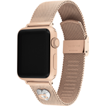 COACH Apple Watch 錶帶 38/40/41mm 適用 米蘭鍊帶 C字愛心錶帶-玫瑰金(不含手錶), , large