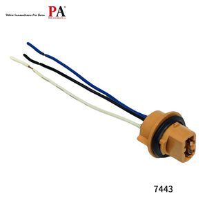 【PA LED】T20 7443 雙芯 / 7440 單芯 煞車燈 方向燈 倒車燈 燈座 加粗線組 18AWG 防水