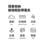 【Darphia 朵法亞】涼感藍珠記憶床墊, , large