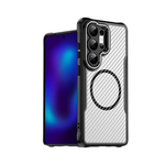 領先Pro 三星 Galaxy S26 Ultra 鋁合金鏡頭框 碳纖紋磁吸防摔殼 手機殼, , large