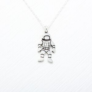 【Angel & Me】Astronaut s925 sterling silver necklace Birthday Valentine Day gift