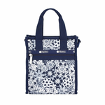 Lesportsac Mini N/S Tote 迷你方型托特包 通勤隨身包 肩背手提袋 手機包 送禮 禮物 女包(復古蕾絲花卉), , large