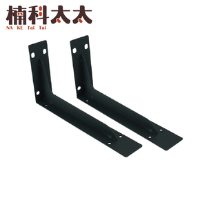 重型三角架/壁掛層板/L型支架 12吋(黑色兩支/組) 618-LR12BS