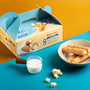 【春上布丁蛋糕】濃醇牛乳醬心蛋捲禮盒(20g/15入)