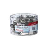 【SDI 手牌】19mm銀色長尾夾  塑膠筒 60支入 / 筒 0236T, , large
