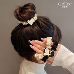 【Gulicc】古莉可 髮圈 韓版愛心髮圈 2入裝, , large
