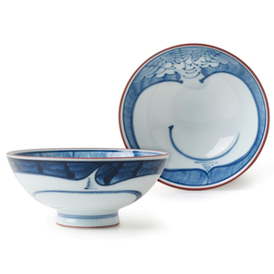 [豐名日本餐具] 4.0"雙中碗 好彩頭 / C04RB5-1