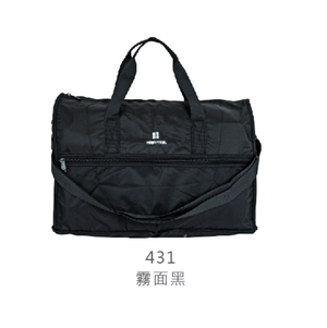 【HAPI+TAS】 H0002 摺疊旅行袋(小)-霧面黑