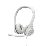 【 Logitech 羅技 】H390 珍珠白 有線耳機 麥克風, , large