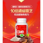 【葡萄王】 認證靈芝王60粒x4瓶 240粒 (國家調節免疫力健康食品認證 靈芝多醣12%), , large
