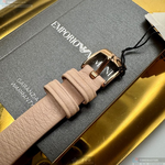 [星晴錶業]ARMANI手錶,34mm,AR00089貝母錶面玫瑰金錶殼粉紅真皮皮革錶帶款, , large