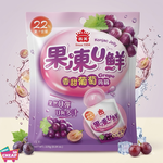 義美 果凍U鮮-香甜葡萄蒟蒻228克x2包, , large