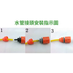 PU高壓水管15米(2個塑膠通水接+塑膠4/6分標準接頭), , large