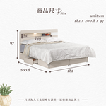 【Hampton 漢汀堡】慕克6尺雙人床, , large