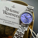 [星晴錶業]Vivienne Westwood手錶,28mm,VW30319薰衣草紫錶面銀錶殼銀色精鋼錶帶款, , large