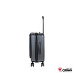皇冠C-F1910 19.5吋前開霧面拉鍊登機箱, , large