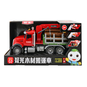 [風車圖書] FOOD超人擬真聲光木材搬運車