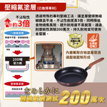 【日本竹原】日本製和樂亭絢IH輕量不沾平底鍋26cm(含蓋)可用金屬鏟/不挑爐具, , large