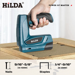 【HILDA】希爾達電動工具 碼釘槍 直釘槍 電動釘槍 ㄇ型 T型 家用、木工皆適宜, , large