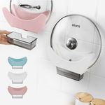 【High-Quality Living】 Seamless Wall-Mounted Drip-Free Heavy-Duty Pot Lid Rack | Storage | Multifunctional | Cutting Board Rack | Drain Rack | Kitchen Storage | Shelf | Dishware Storage, , large
