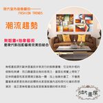 【御畫房】海天一線 手繪抽象油畫-60*90cm無框掛畫6090-505, , large