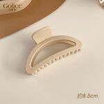 【Gulicc 】古莉可 髮夾 韓式ins奶茶系鯊魚夾(5入), , large