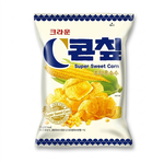 韓國【CROWN】超甜玉米脆片 70G, , large