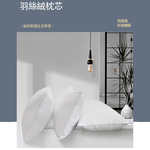 【KLGO】防蹣羽絲絨枕/抗敏枕頭、防塵蟎、透氣防蟎、物理防蟎、低敏感枕, , large