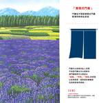 日本製【コスモ】長門簾《富良野薰衣草》, , large