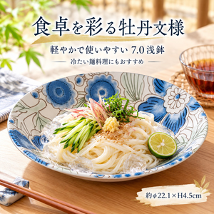 【HIYASU日安工坊】潑水牡丹輕量7.0淺缽