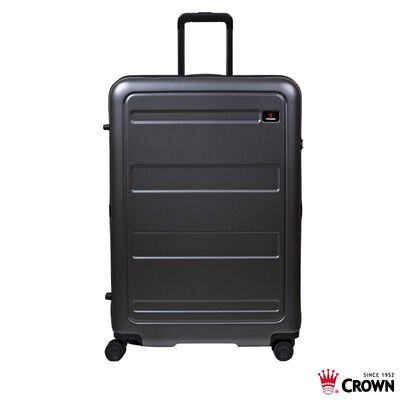 【CROWN 皇冠】C-F1783 29吋拉鍊箱-珠光鐵灰