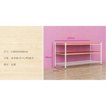【Y HOUSE】Pine 120x45x60 cm three-layer paint color storage shelf wooden shelf - original wood roasted black, , large