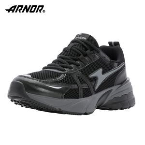 ARNOR男穩定避震慢跑鞋-鋼鐵黑29