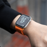【HIPPORIZZ】Flexa 尼龍編織錶帶 Apple Watch (42/44/45/46/49mm) 琥珀橙, , large
